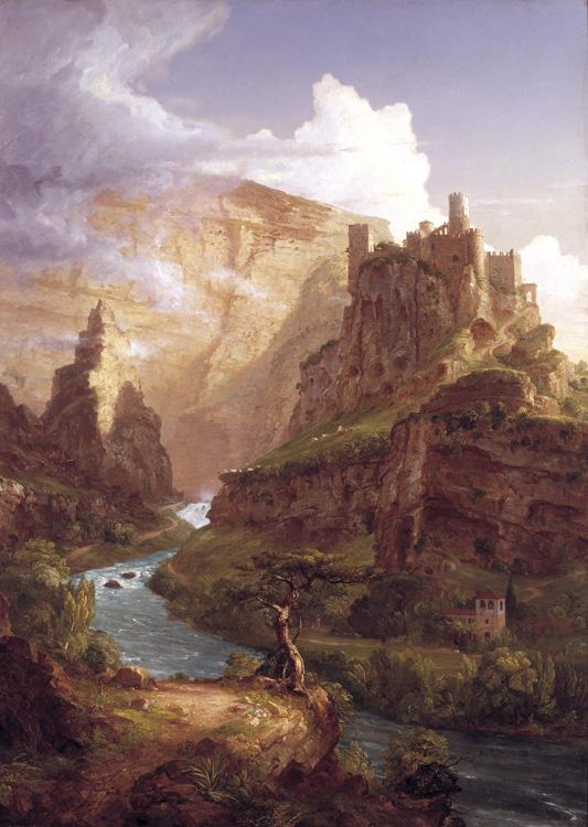 Thomas Cole Valley of the Vaucluse (mk13) Germany oil painting art